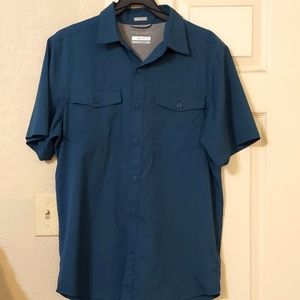 Columbia Men's Utilizer II short sleeve polo shirt Size Small, Zinc color